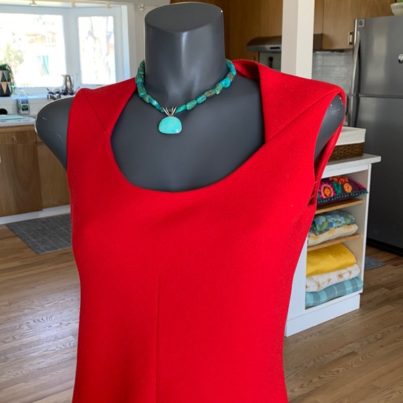 Vintage Pauline Trigere Dress - Wool Crepe - Picture 5 of 16